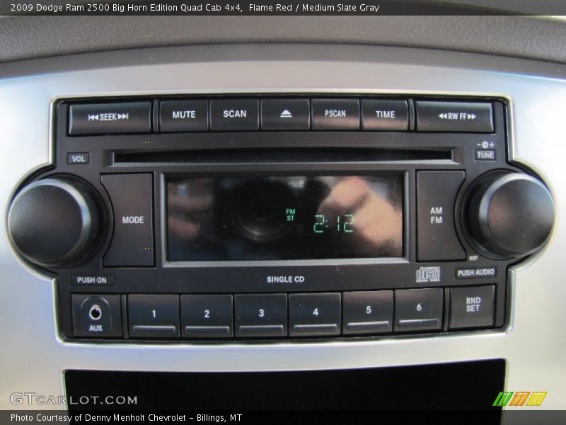 Flame Red / Medium Slate Gray 2009 Dodge Ram 2500 Big Horn Edition Quad Cab 4x4