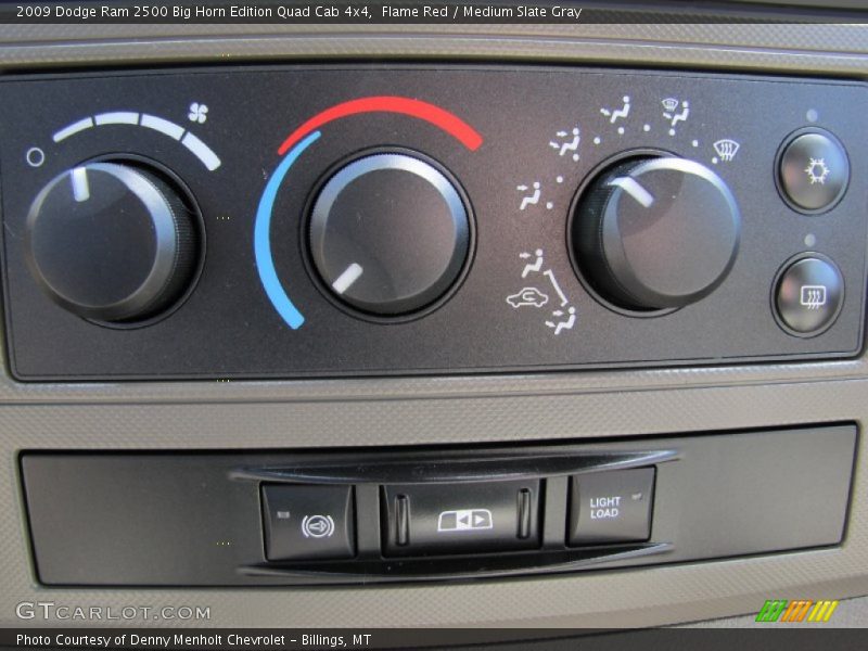Flame Red / Medium Slate Gray 2009 Dodge Ram 2500 Big Horn Edition Quad Cab 4x4