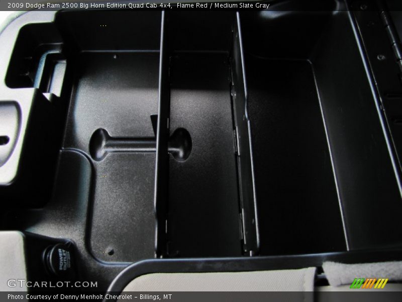 Flame Red / Medium Slate Gray 2009 Dodge Ram 2500 Big Horn Edition Quad Cab 4x4