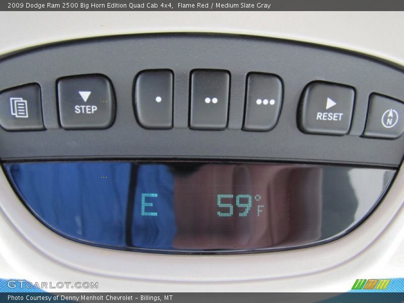 Flame Red / Medium Slate Gray 2009 Dodge Ram 2500 Big Horn Edition Quad Cab 4x4