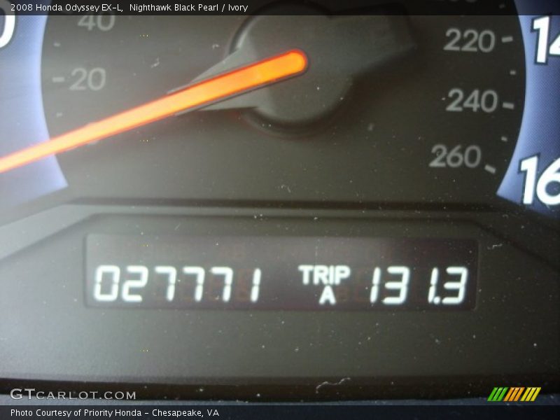 Nighthawk Black Pearl / Ivory 2008 Honda Odyssey EX-L