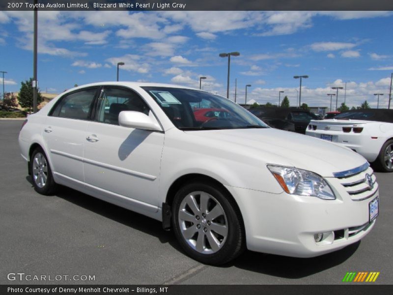 Blizzard White Pearl / Light Gray 2007 Toyota Avalon Limited