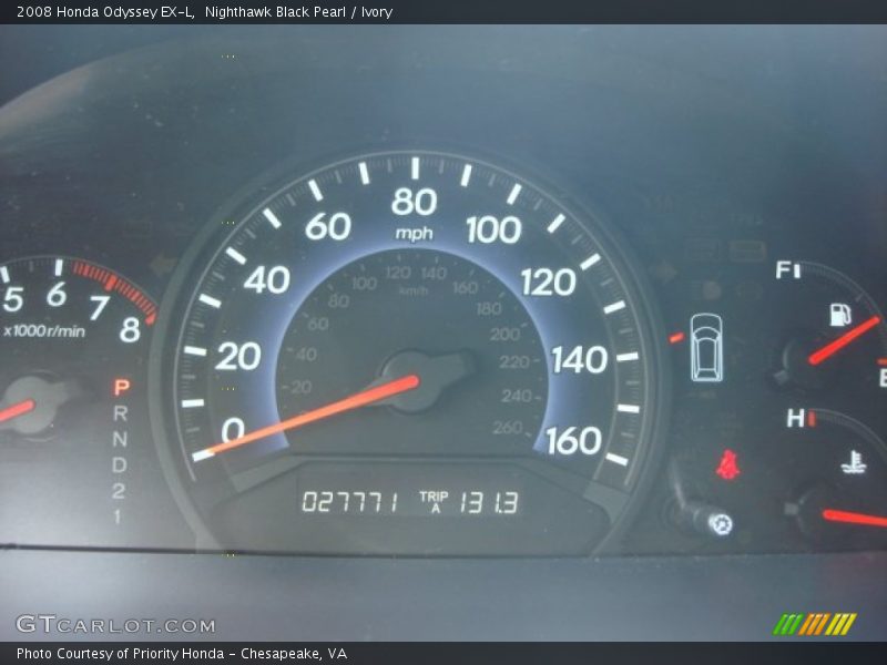 Nighthawk Black Pearl / Ivory 2008 Honda Odyssey EX-L
