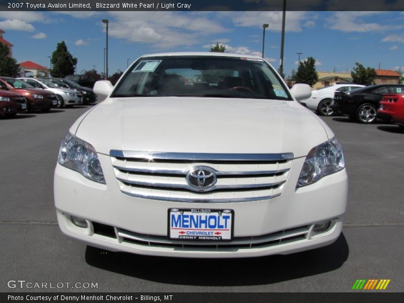 Blizzard White Pearl / Light Gray 2007 Toyota Avalon Limited