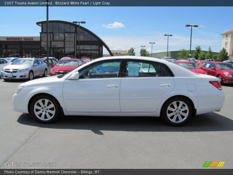 Blizzard White Pearl / Light Gray 2007 Toyota Avalon Limited