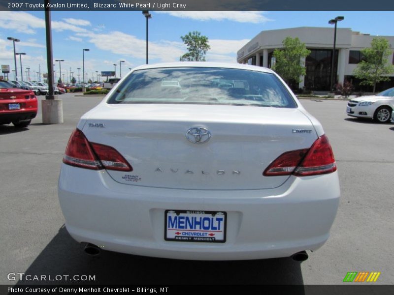 Blizzard White Pearl / Light Gray 2007 Toyota Avalon Limited
