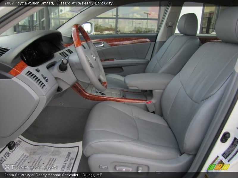 Blizzard White Pearl / Light Gray 2007 Toyota Avalon Limited