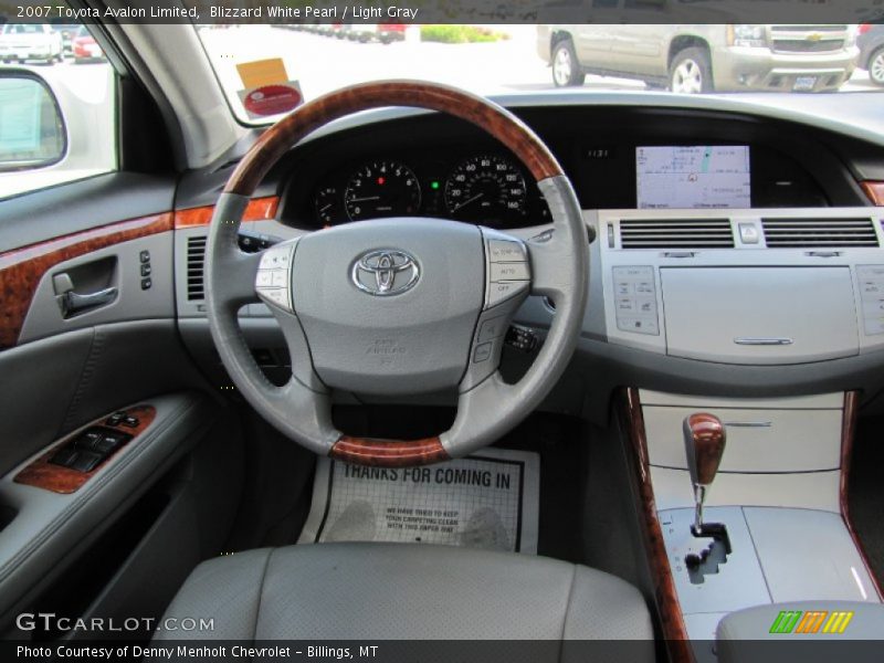 Blizzard White Pearl / Light Gray 2007 Toyota Avalon Limited
