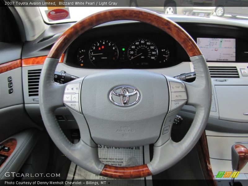 Blizzard White Pearl / Light Gray 2007 Toyota Avalon Limited