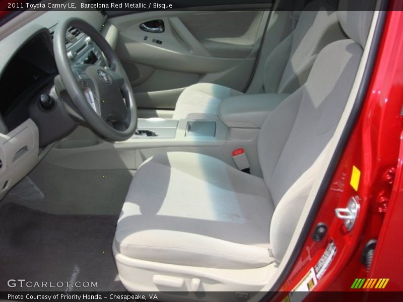 Barcelona Red Metallic / Bisque 2011 Toyota Camry LE