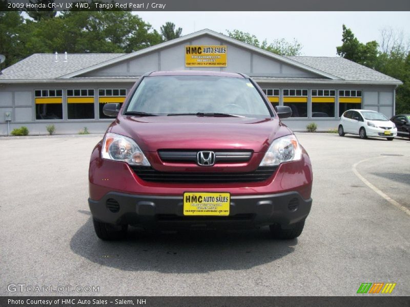 Tango Red Pearl / Gray 2009 Honda CR-V LX 4WD
