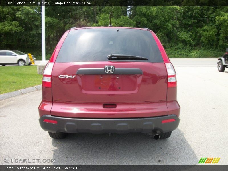 Tango Red Pearl / Gray 2009 Honda CR-V LX 4WD