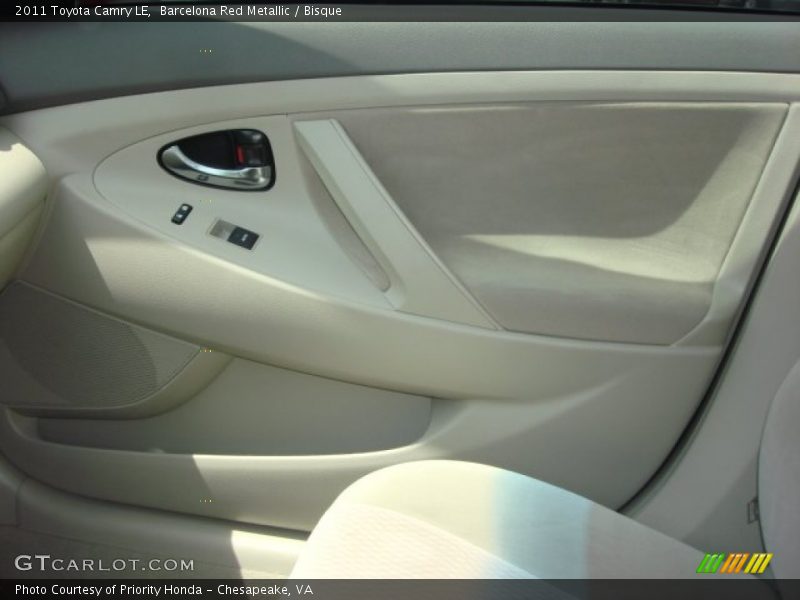 Barcelona Red Metallic / Bisque 2011 Toyota Camry LE