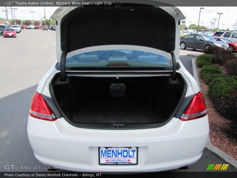 Blizzard White Pearl / Light Gray 2007 Toyota Avalon Limited
