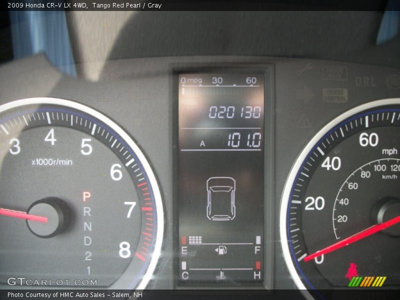 Tango Red Pearl / Gray 2009 Honda CR-V LX 4WD