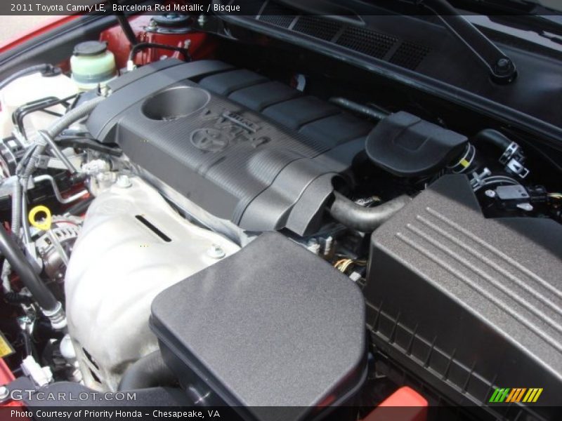 Barcelona Red Metallic / Bisque 2011 Toyota Camry LE