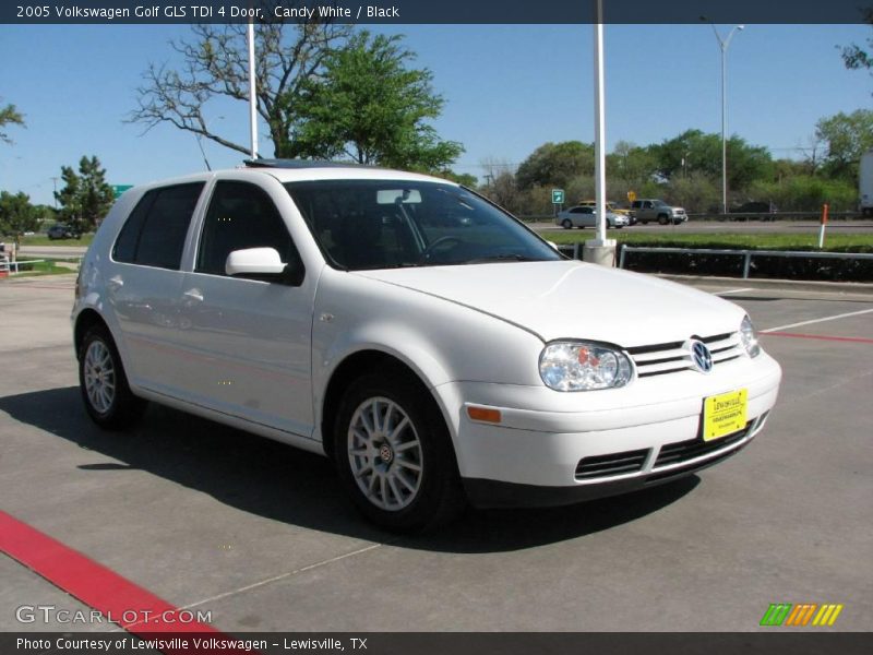 Candy White / Black 2005 Volkswagen Golf GLS TDI 4 Door
