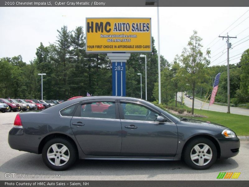 Cyber Gray Metallic / Ebony 2010 Chevrolet Impala LS