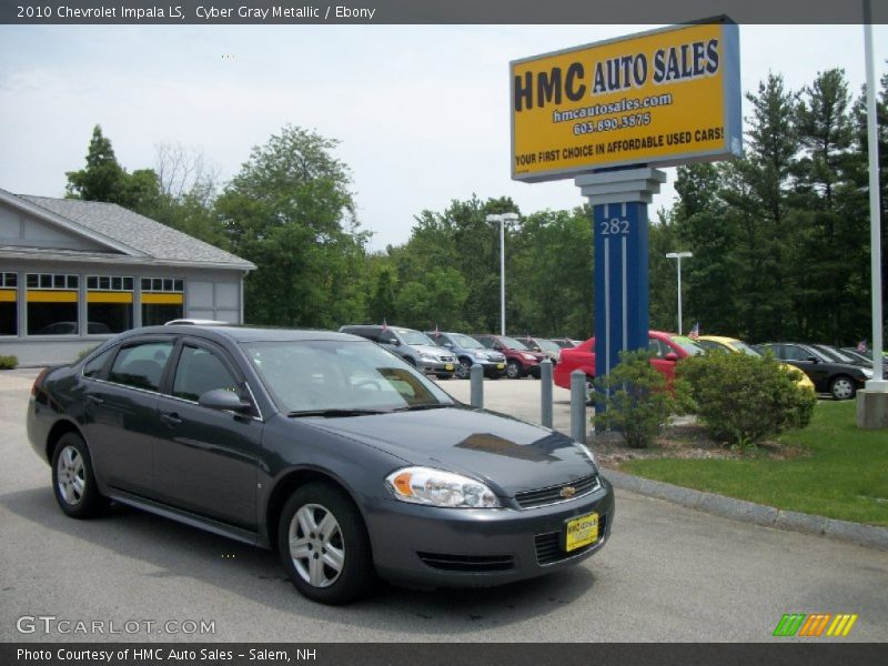 Cyber Gray Metallic / Ebony 2010 Chevrolet Impala LS