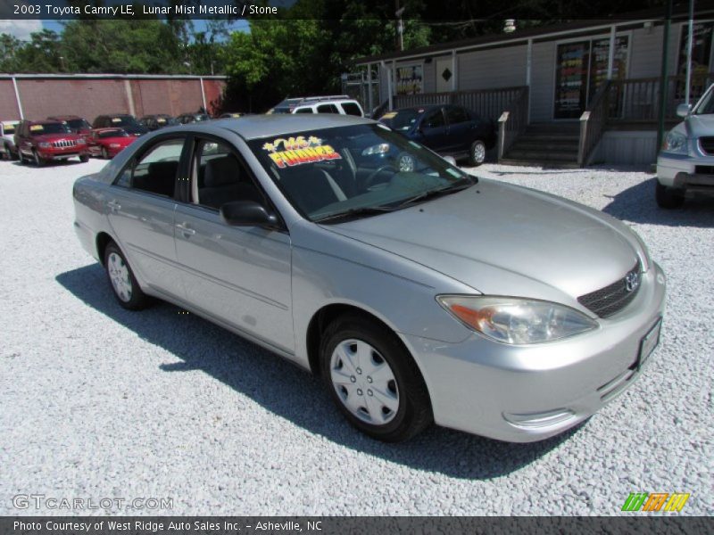 Lunar Mist Metallic / Stone 2003 Toyota Camry LE