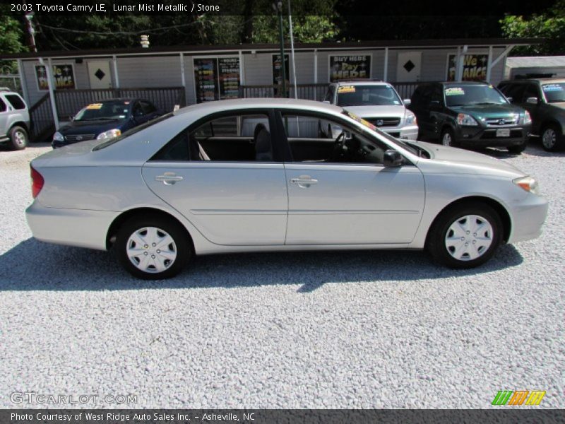 Lunar Mist Metallic / Stone 2003 Toyota Camry LE