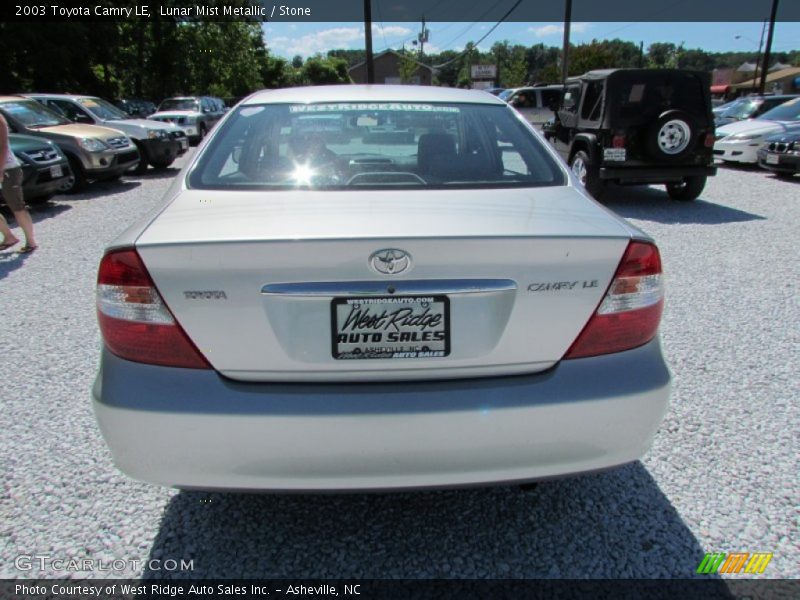 Lunar Mist Metallic / Stone 2003 Toyota Camry LE