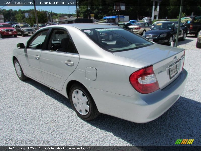 Lunar Mist Metallic / Stone 2003 Toyota Camry LE