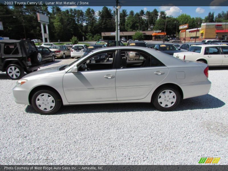 Lunar Mist Metallic / Stone 2003 Toyota Camry LE