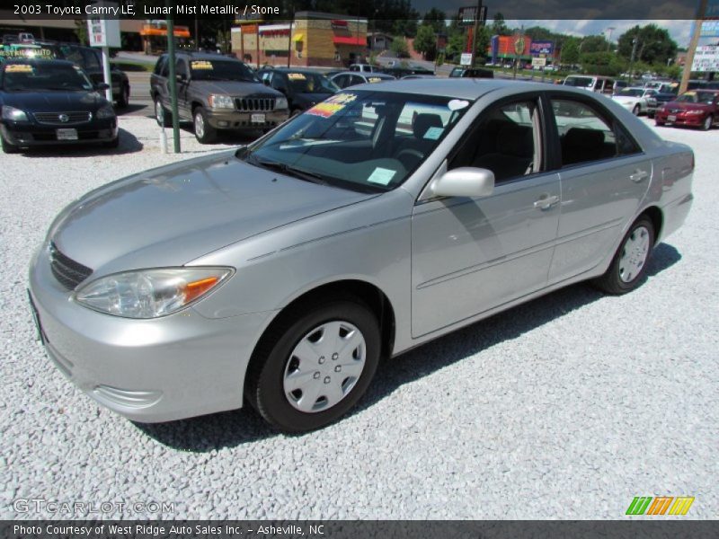 Lunar Mist Metallic / Stone 2003 Toyota Camry LE