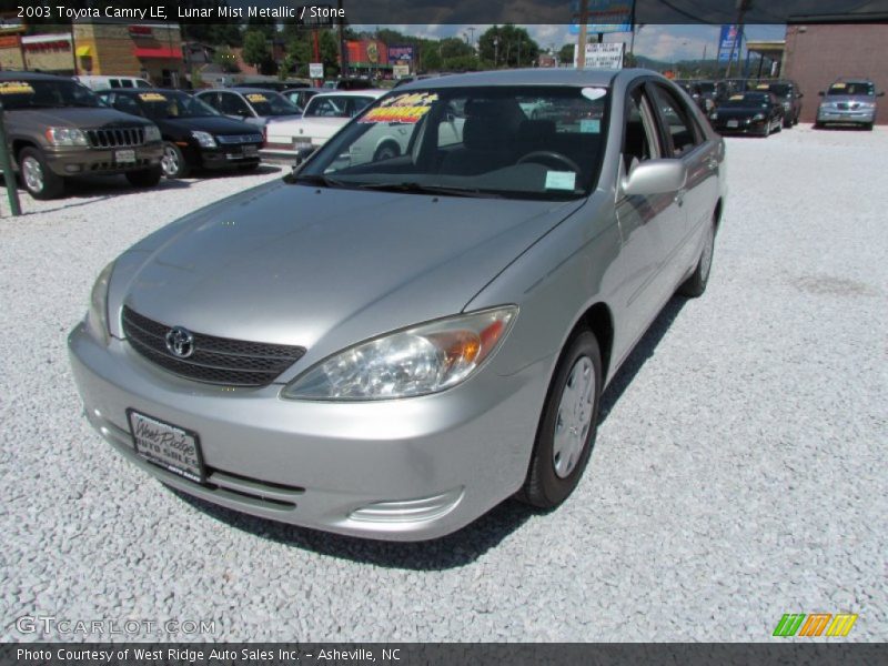 Lunar Mist Metallic / Stone 2003 Toyota Camry LE