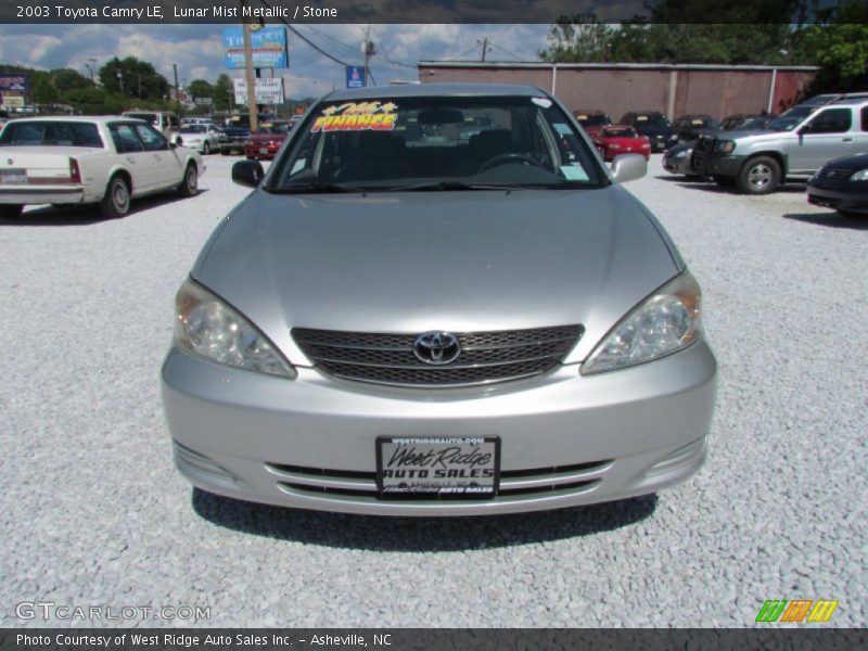 Lunar Mist Metallic / Stone 2003 Toyota Camry LE