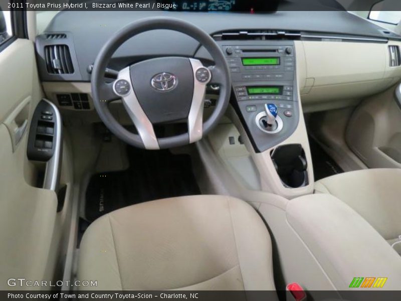 Blizzard White Pearl / Bisque 2011 Toyota Prius Hybrid I