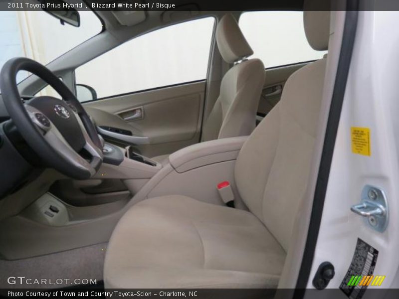 Blizzard White Pearl / Bisque 2011 Toyota Prius Hybrid I