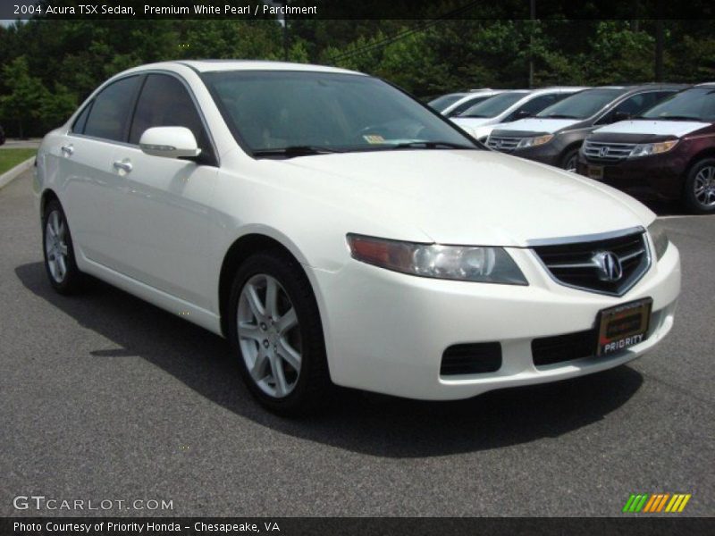 Premium White Pearl / Parchment 2004 Acura TSX Sedan