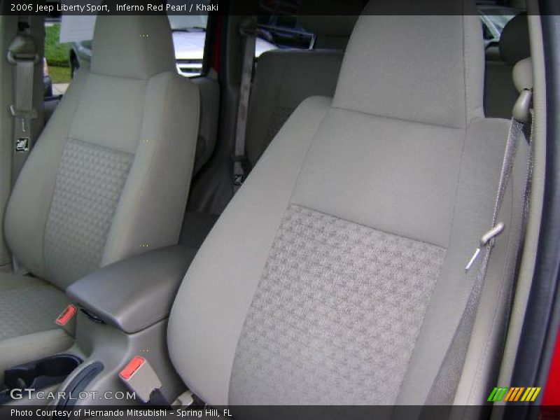 Inferno Red Pearl / Khaki 2006 Jeep Liberty Sport