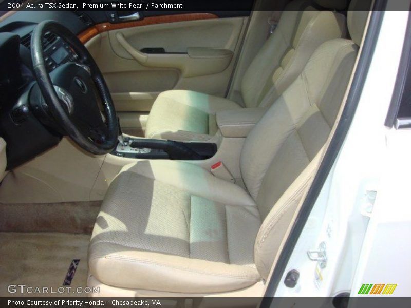 Premium White Pearl / Parchment 2004 Acura TSX Sedan