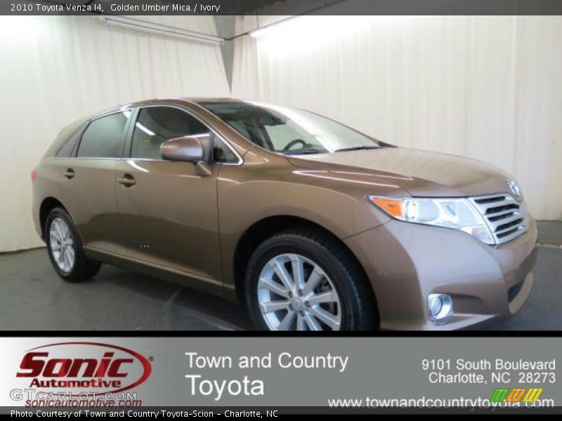 Golden Umber Mica / Ivory 2010 Toyota Venza I4