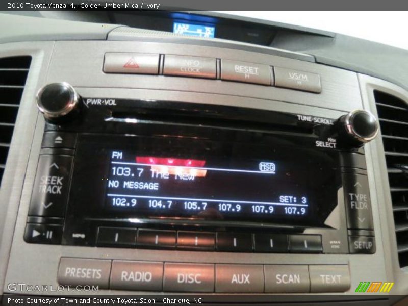 Golden Umber Mica / Ivory 2010 Toyota Venza I4