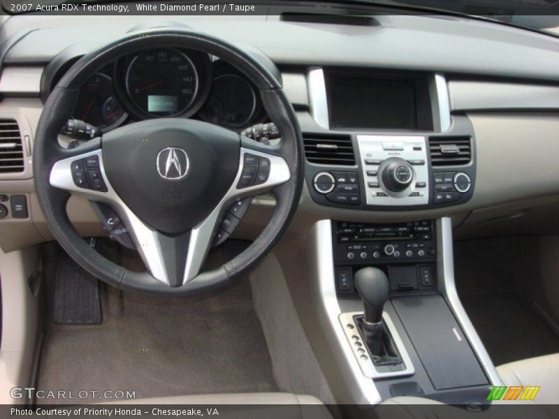 White Diamond Pearl / Taupe 2007 Acura RDX Technology