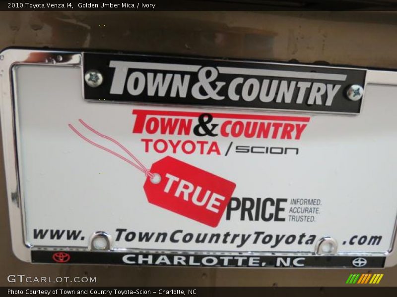 Golden Umber Mica / Ivory 2010 Toyota Venza I4
