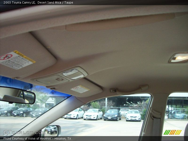 Desert Sand Mica / Taupe 2003 Toyota Camry LE