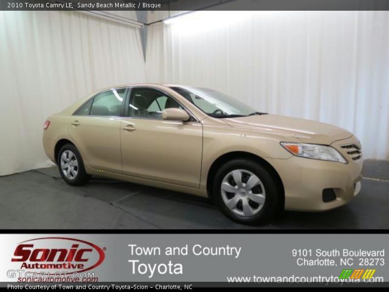 Sandy Beach Metallic / Bisque 2010 Toyota Camry LE