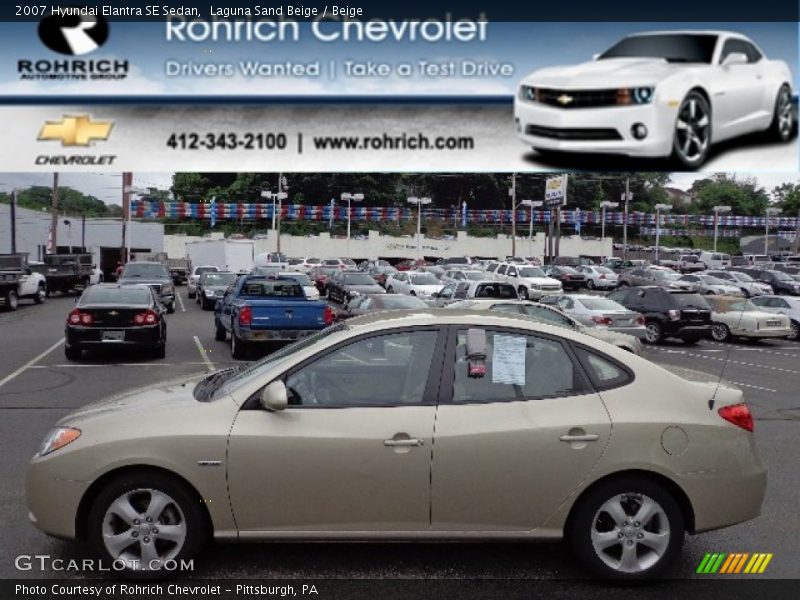 Laguna Sand Beige / Beige 2007 Hyundai Elantra SE Sedan