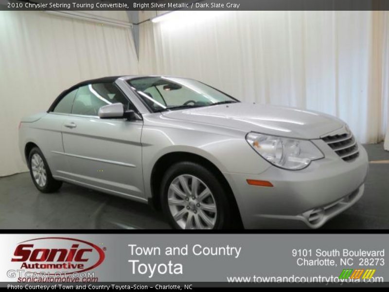 Bright Silver Metallic / Dark Slate Gray 2010 Chrysler Sebring Touring Convertible