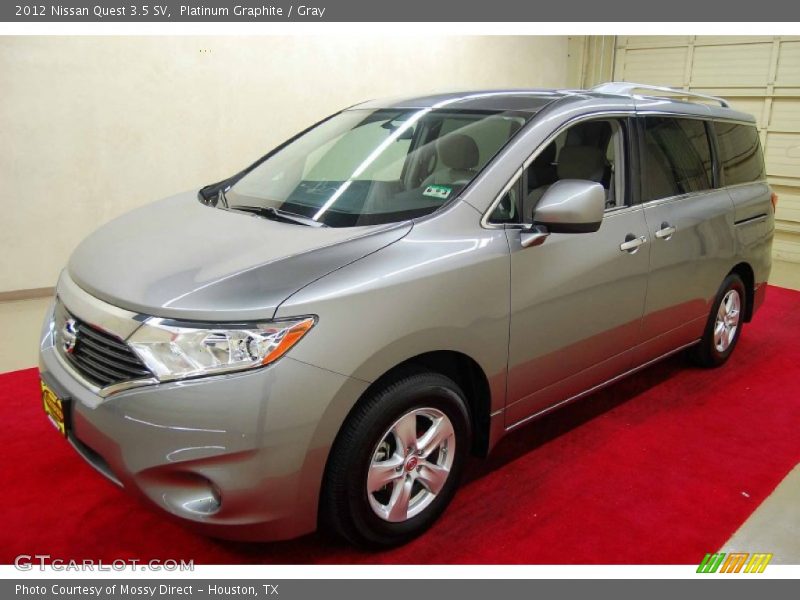 Platinum Graphite / Gray 2012 Nissan Quest 3.5 SV