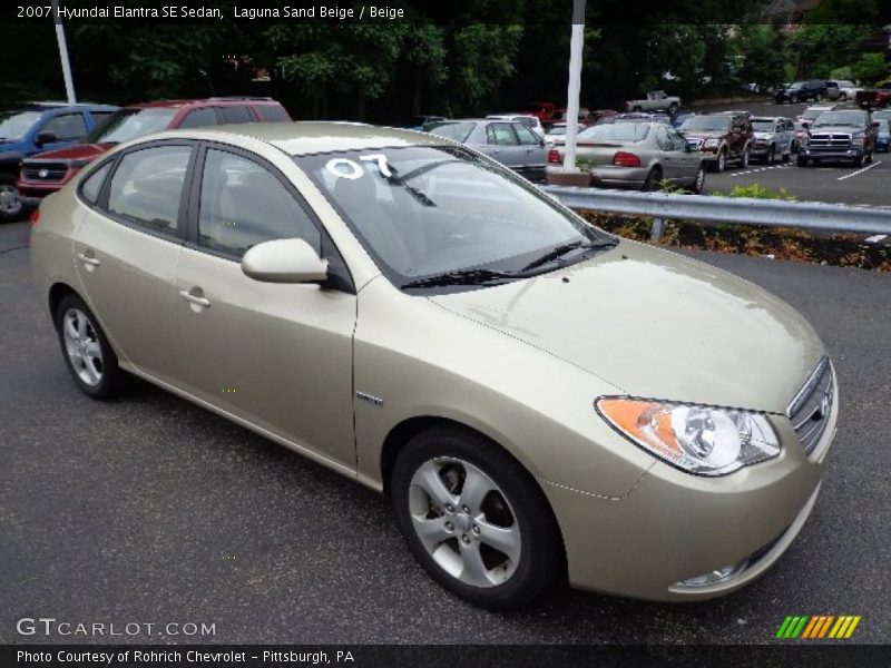 Laguna Sand Beige / Beige 2007 Hyundai Elantra SE Sedan