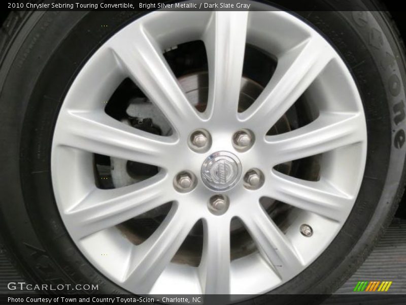 Bright Silver Metallic / Dark Slate Gray 2010 Chrysler Sebring Touring Convertible