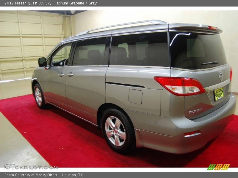 Platinum Graphite / Gray 2012 Nissan Quest 3.5 SV