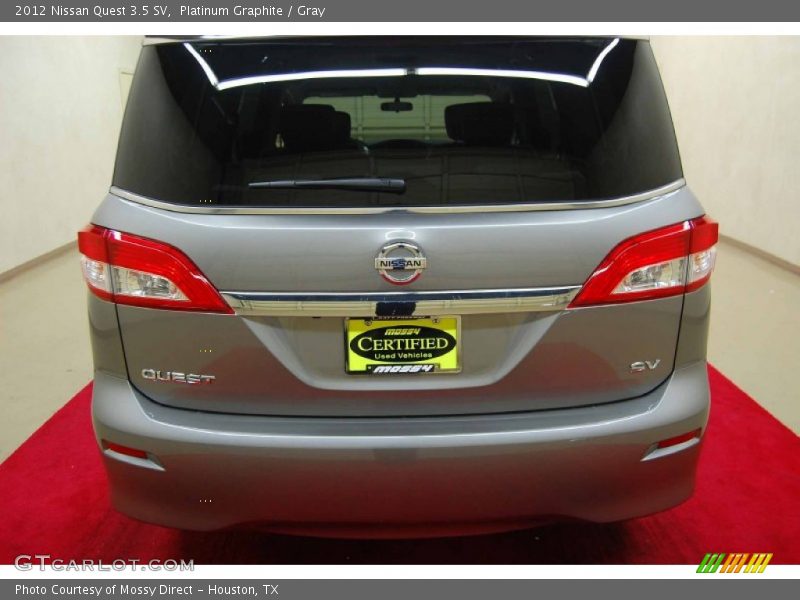 Platinum Graphite / Gray 2012 Nissan Quest 3.5 SV