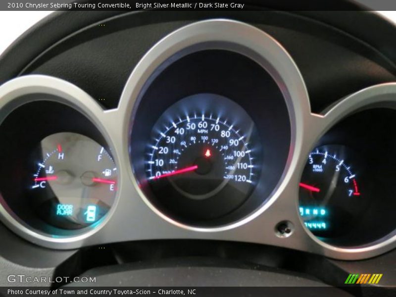 Bright Silver Metallic / Dark Slate Gray 2010 Chrysler Sebring Touring Convertible